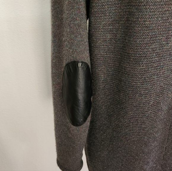 Design History Cashmere Hoodie Leather Patch Elbows - Picture 5 of 16